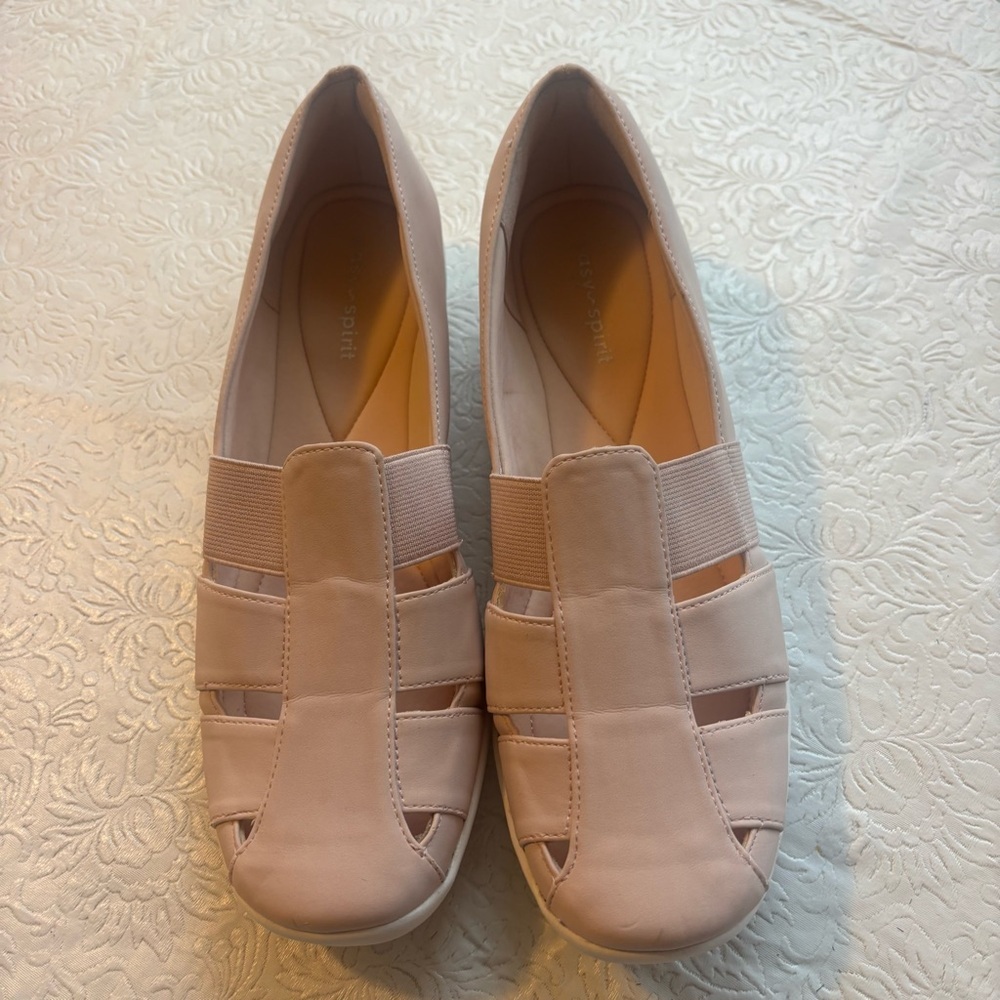 Easy Spirit Black Alani Slip-On Fisherman Flats, Size 8 - Picture 3 of 13